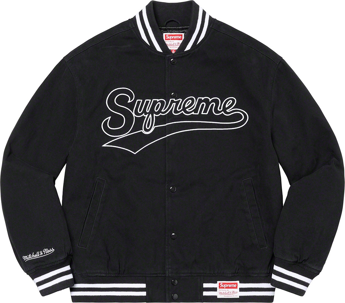 Supreme®/Mitchell & Ness® Doughboy Twill Varsity Jacket view 16
